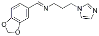 N-[(1E)-1,3-BENZODIOXOL-5-YLMETHYLENE]-N-[3-(1H-IMIDAZOL-1-YL)PROPYL]AMINE Struktur