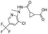 2-(N-((3-CHLORO-5-(TRIFLUOROMETHYL)(2-PYRIDYL))METHYLAMINO)CARBAMOYL)CYCLOPROPANECARBOXYLIC ACID Struktur