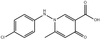 1-(4-CHLOROANILINO)-6-METHYL-4-OXO-1,4-DIHYDRO-3-PYRIDINECARBOXYLIC ACID Struktur