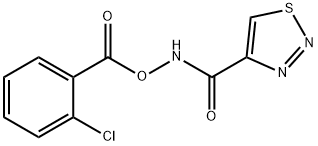 N-[(2-CHLOROBENZOYL)OXY]-1,2,3-THIADIAZOLE-4-CARBOXAMIDE Struktur