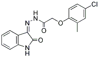 3-(2-(4-CHLORO-2-METHYLPHENOXY)ACETYLHYDRAZIDYL)-2-OXOINDOLINE Struktur