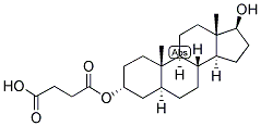 5-ALPHA-ANDROSTAN-3-ALPHA, 17-BETA-DIOL 3-HEMISUCCINATE Struktur