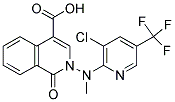 2-[[3-CHLORO-5-(TRIFLUOROMETHYL)-2-PYRIDINYL](METHYL)AMINO]-1-OXO-1,2-DIHYDRO-4-ISOQUINOLINECARBOXYLIC ACID Struktur