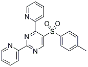 5-[(4-METHYLPHENYL)SULPHONYL]-2,4-DI(PYRIDIN-2-YL)PYRIMIDINE Struktur