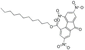 UNDECYL 2,5,7-TRINITRO-9-OXO-9H-4-FLUORENECARBOXYLATE Struktur