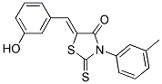 (5Z)-5-(3-HYDROXYBENZYLIDENE)-3-(3-METHYLPHENYL)-2-THIOXO-1,3-THIAZOLIDIN-4-ONE Struktur