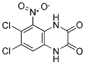 5-NITRO-6,7-DICHLORO-1,4-DIHYDRO-2,3-QUINOXALINEDIONE Struktur