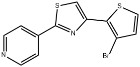 4-[4-(3-BROMO-2-THIENYL)-1,3-THIAZOL-2-YL]PYRIDINE Struktur