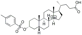 5-BETA-CHOLANIC ACID-3-ALPHA-OL P-TOLUENESULPHONATE Struktur