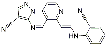 6-[2-(2-CYANOANILINO)VINYL]PYRAZOLO[1,5-A]PYRIDO[3,4-E]PYRIMIDINE-3-CARBONITRILE Struktur