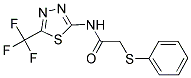 2-(PHENYLSULFANYL)-N-[5-(TRIFLUOROMETHYL)-1,3,4-THIADIAZOL-2-YL]ACETAMIDE Struktur