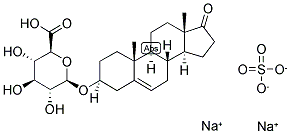 5-ANDROSTEN-3BETA-OL-17-ONE-3-GLUCURONIDE SODIUM SULFATE Struktur