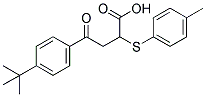 4-[4-(TERT-BUTYL)PHENYL]-2-[(4-METHYLPHENYL)SULFANYL]-4-OXOBUTANOIC ACID Struktur