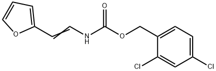 2,4-DICHLOROBENZYL N-[2-(2-FURYL)VINYL]CARBAMATE Struktur