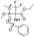 ETHYL 2-(DIMETHOXYPHOSPHORYL)-3,3,3-TRIFLUORO-2-[(PHENYLSULFONYL)AMINO]PROPANOATE Struktur