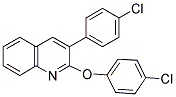 2-(4-CHLOROPHENOXY)-3-(4-CHLOROPHENYL)QUINOLINE Struktur