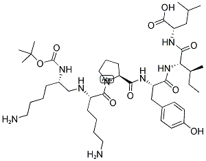 BOC-LYS-PSI(CH2NH)-LYS-PRO-TYR-ILE-LEU Struktur