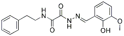 2-[2-(2-HYDROXY-3-METHOXYBENZYLIDENE)HYDRAZINO]-2-OXO-N-(2-PHENYLETHYL)ACETAMIDE Struktur