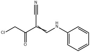 3-ANILINO-2-(2-CHLOROACETYL)ACRYLONITRILE Struktur