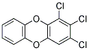 1,2,3-TRICHLORODIBENZO-P-DIOXIN Struktur