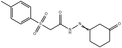 N-(AZA(3-OXOCYCLOHEXYLIDENE)METHYL)-2-((4-METHYLPHENYL)SULFONYL)ETHANAMIDE Struktur