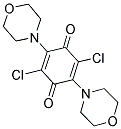 2,5-BIS(1-MORPHOLINO)-3,6-DICHLORO-P-BENZOQUINONE Struktur