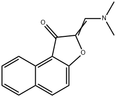 2-[(DIMETHYLAMINO)METHYLENE]NAPHTHO[2,1-B]FURAN-1(2H)-ONE Struktur