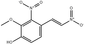 3-NITRO-4-(2-NITROVINYL)-2-METHOXYPHENOL Struktur