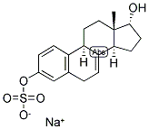 1,3,5(10), 7-ESTRATETRAEN-3,17-ALPHA-DIOL 3-SULPHATE, SODIUM SALT Struktur