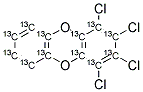 13C12-1,2,3,4-TETRACHLORODIBENZO-P-DIOXIN Struktur