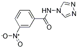 3-NITRO-N-(4H-1,2,4-TRIAZOL-4-YL)BENZENECARBOXAMIDE Struktur