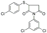 3-[(4-CHLOROPHENYL)SULFANYL]-1-(3,5-DICHLOROPHENYL)DIHYDRO-1H-PYRROLE-2,5-DIONE Struktur