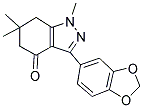 3-BENZO[D]1,3-DIOXOLEN-5-YL-1,6,6-TRIMETHYL-5,6,7-TRIHYDRO1H-INDAZOL-4-ONE Struktur