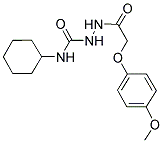 1-(4-METHOXYPHENOXY)ACETYL-4-CYCLOHEXYLSEMICARBAZIDE Struktur