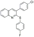 3-(4-CHLOROPHENYL)-2-QUINOLINYL 4-FLUOROPHENYL SULFIDE Struktur