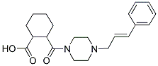 2-((4-(3-PHENYLPROP-2-ENYL)PIPERAZINYL)CARBONYL)CYCLOHEXANECARBOXYLIC ACID Struktur