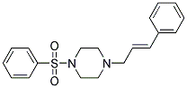 4-(3-PHENYLPROP-2-ENYL)-1-(PHENYLSULFONYL)PIPERAZINE Struktur