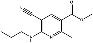 METHYL 5-CYANO-2-METHYL-6-(PROPYLAMINO)NICOTINATE Struktur