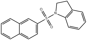 (2-NAPHTHYLSULFONYL)INDOLINE Struktur