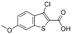 3-CHLORO-6-METHOXY-BENZO[B]THIOPHENE-2-CARBOXYLIC ACID Struktur