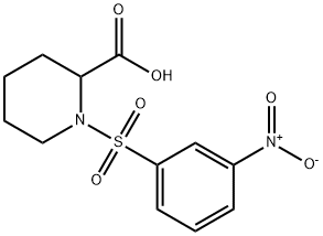 1-[(3-NITROPHENYL)SULFONYL]PIPERIDINE-2-CARBOXYLIC ACID Struktur