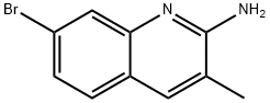 2-AMINO-7-BROMO-3-METHYLQUINOLINE Struktur