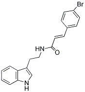 3-(4-BROMOPHENYL)-N-(2-INDOL-3-YLETHYL)PROP-2-ENAMIDE Struktur