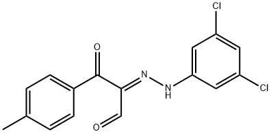 2-[2-(3,5-DICHLOROPHENYL)HYDRAZONO]-3-(4-METHYLPHENYL)-3-OXOPROPANAL Struktur