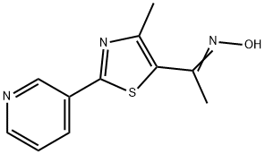 1-(HYDROXYIMINO)-1-(5-METHYL-3-(3-PYRIDYL)(2,4-THIAZOLYL))ETHANE Struktur