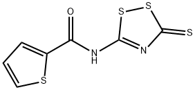 N-(3-THIOXO-3H-1,2,4-DITHIAZOL-5-YL)-2-THIOPHENECARBOXAMIDE Struktur