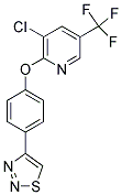 3-CHLORO-2-[4-(1,2,3-THIADIAZOL-4-YL)PHENOXY]-5-(TRIFLUOROMETHYL)PYRIDINE Struktur