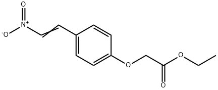 [4-(2-NITRO-VINYL)-PHENOXY]-ACETIC ACID ETHYL ESTER Struktur