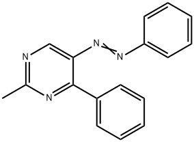 2-METHYL-4-PHENYL-5-(2-PHENYLDIAZENYL)PYRIMIDINE Struktur