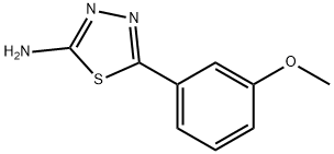 5-(3-METHOXY-PHENYL)-[1,3,4]THIADIAZOL-2-YLAMINE Struktur